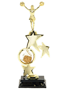 tall cheerleader trophy