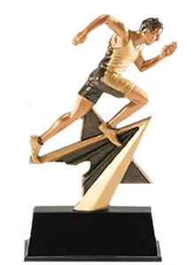 track star resin trophy